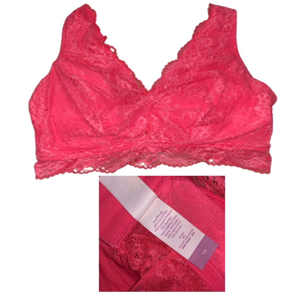 Pink Lace Bra